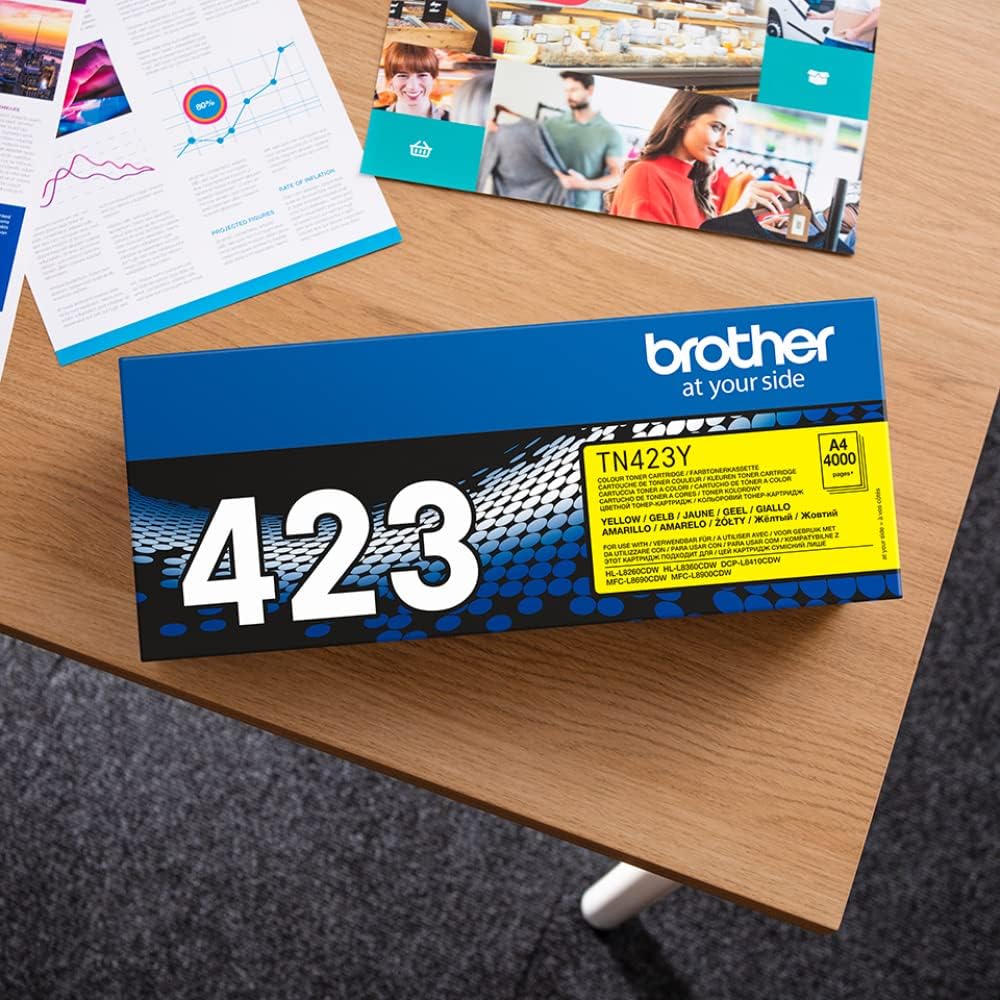 Cartucho de Toner Brother TN423Y Amarelo Original Alta Capacidade - Imagem 9