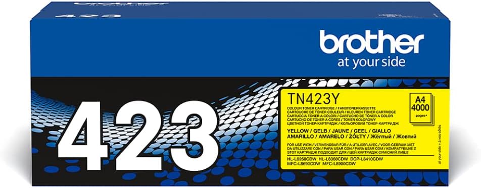 Cartucho de Toner Brother TN423Y Amarelo Original Alta Capacidade