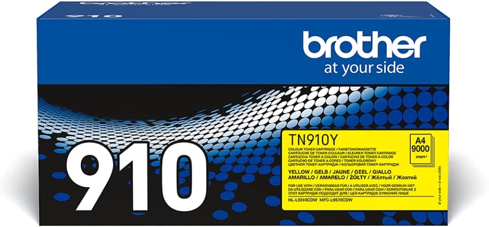 Cartucho de Toner Brother TN910Y Amarelo Ultra Jumbo Original