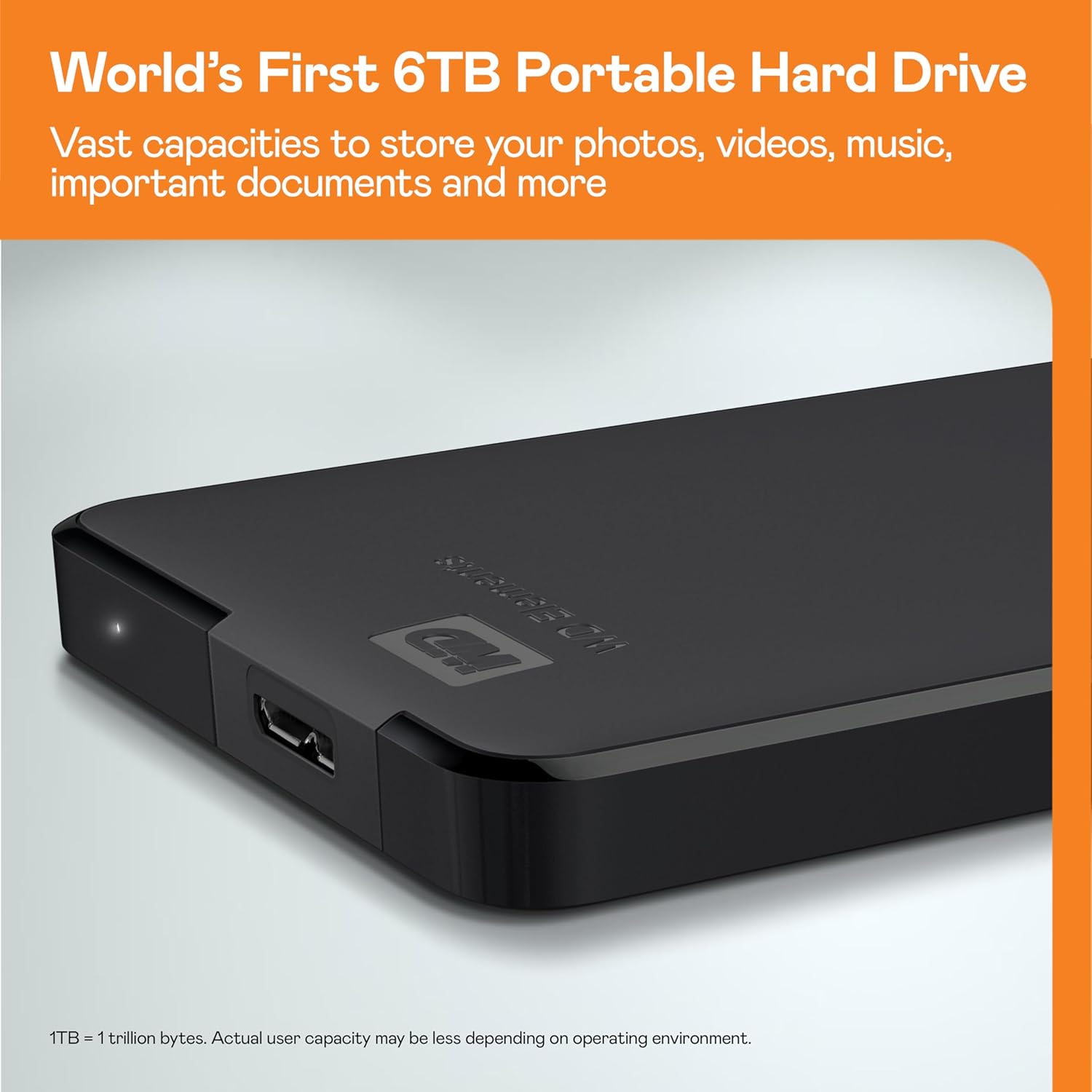 Disco Externo Portátil WD Elements 1 TB USB 3.0 - Imagem 7
