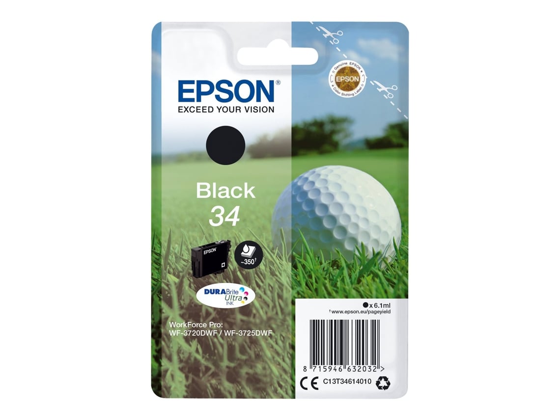 Tinteiro Epson 34 Preto Original 6.1 ml - Imagem 2