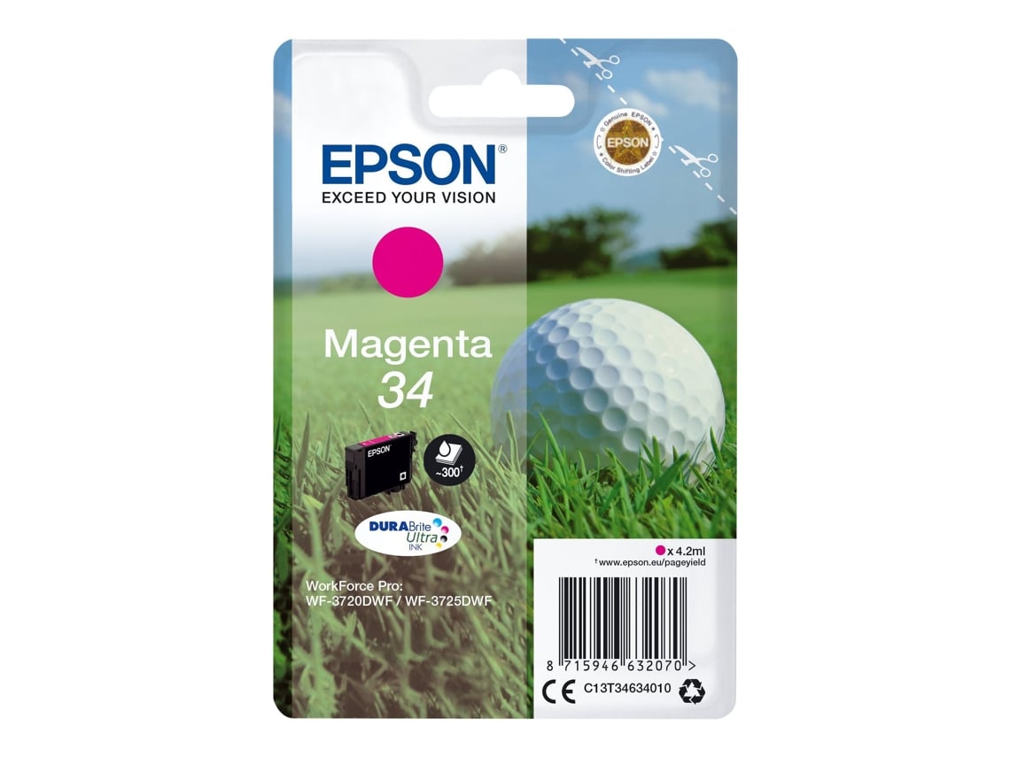 Tinteiro Original Epson 34 Magenta 4.2ml - Imagem 2