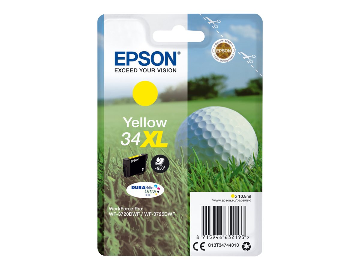 Tinteiro Epson 34XL Amarelo XL Original - Imagem 1