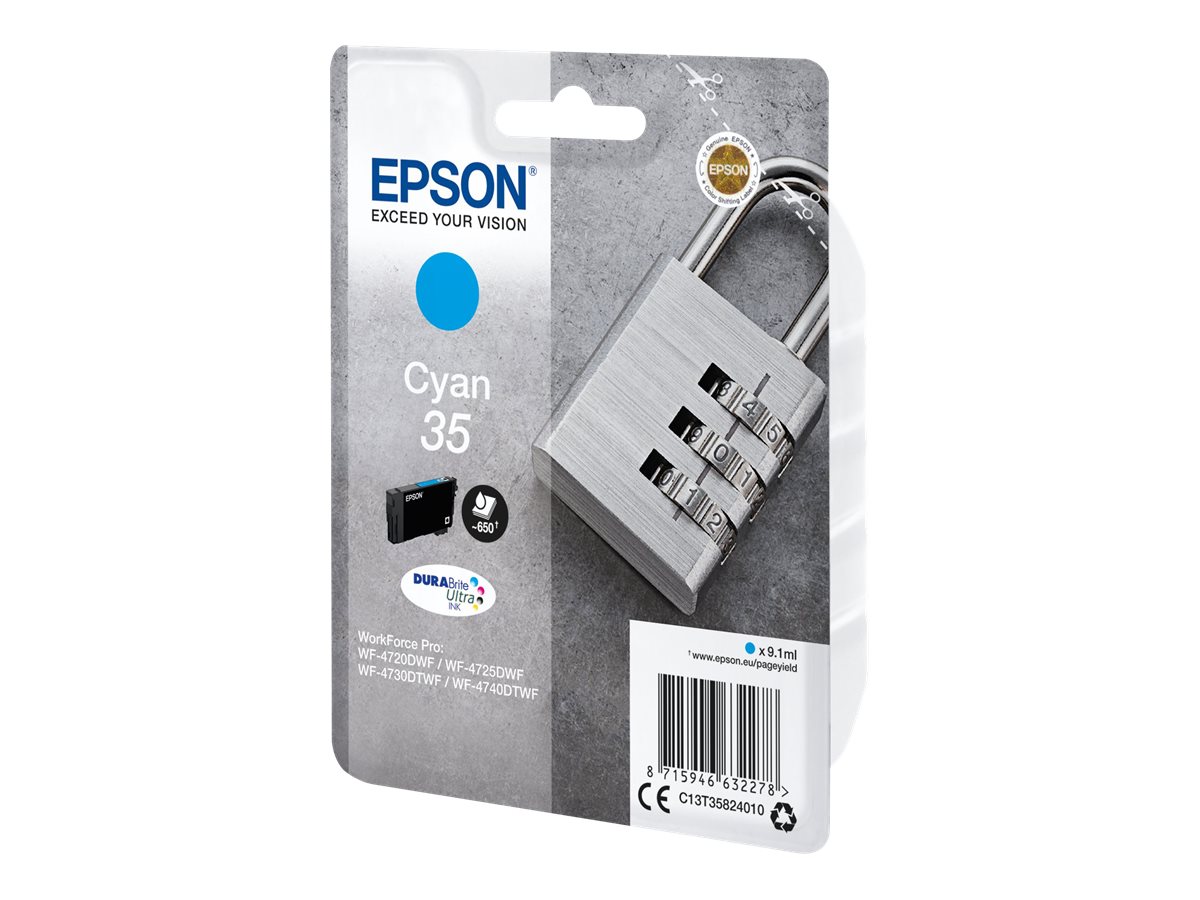 Tinteiro Epson 35 Original Ciano 9.1 ml - Imagem 3