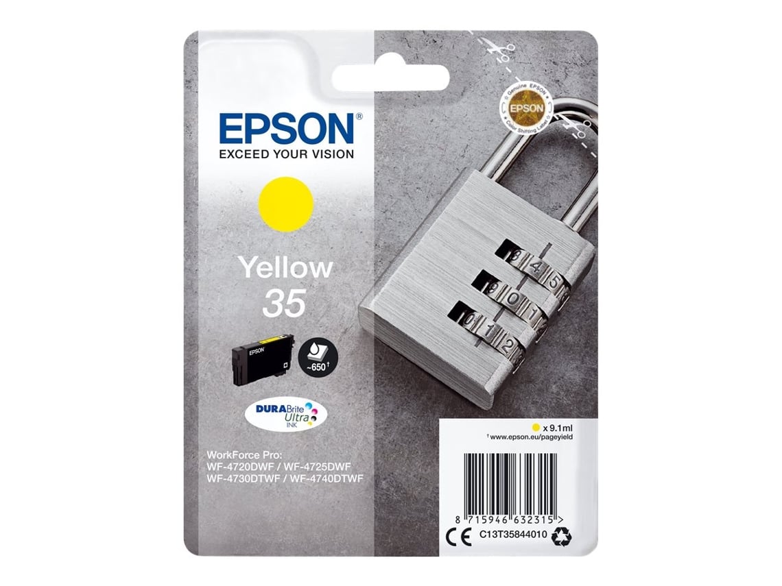 Tinteiro Epson 35 Amarelo 9.1ml Original - Imagem 2
