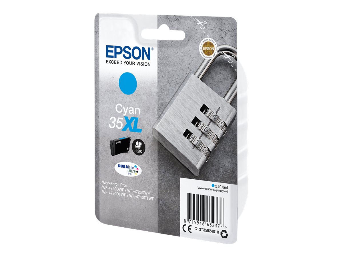 Tinteiro Epson 35XL Original XL Cyan - Imagem 2