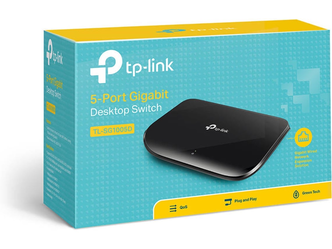 Switch TP-Link TL-SG1005D 5 Portas Gigabit Desktop