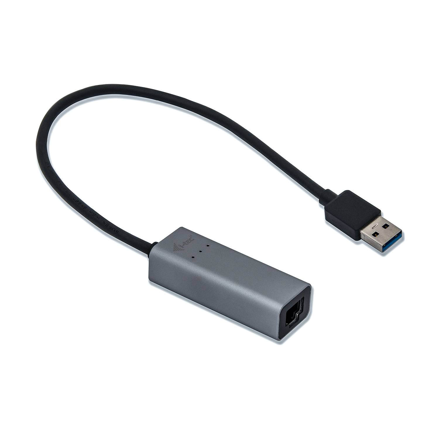 Adaptador de Rede i-Tec USB 3.0 Gigabit Metal Cinzento Espaço - Imagem 1