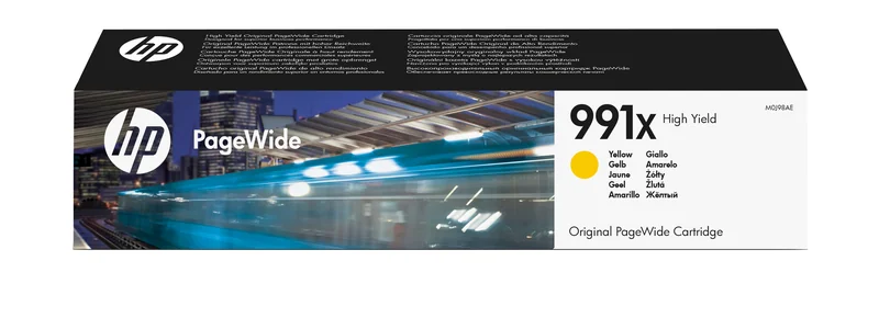 Tinteiro HP PageWide 991X Amarelo (M0J98AE) de Alta Capacidade - Imagem 1