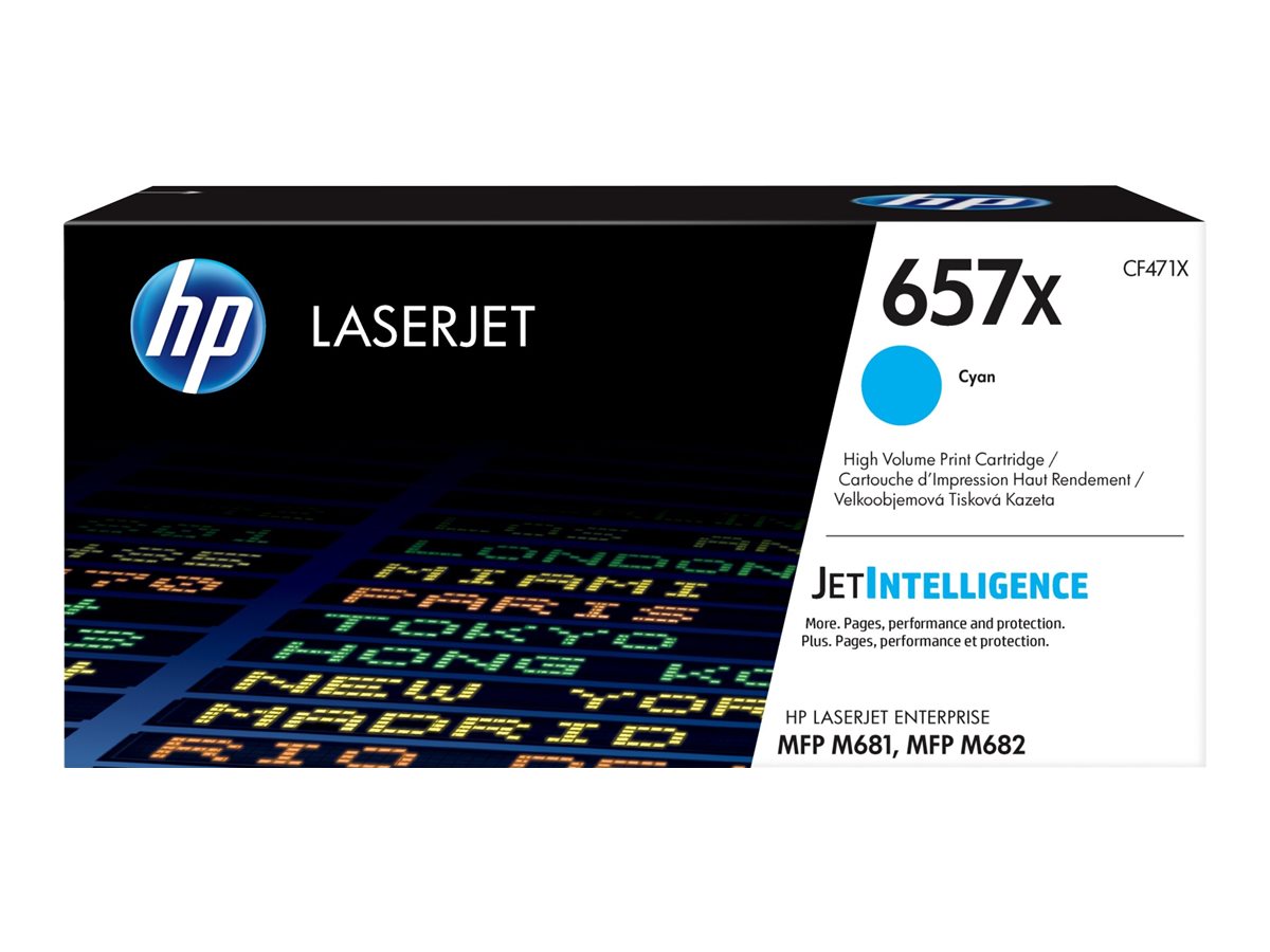 Cartucho de Toner HP 657X Cyan Alto Rendimento Original