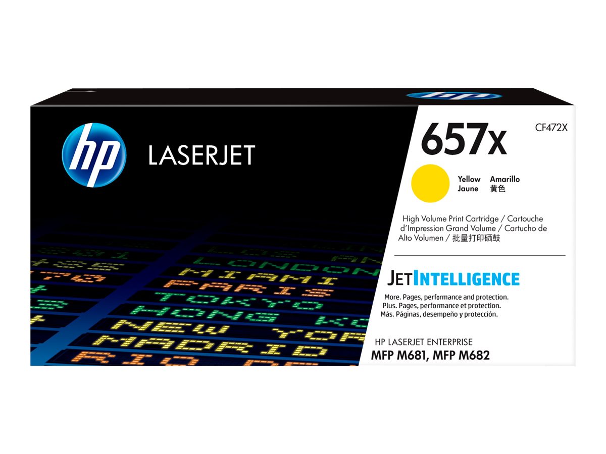 Cartucho de Toner HP 657X Amarelo Alto Rendimento