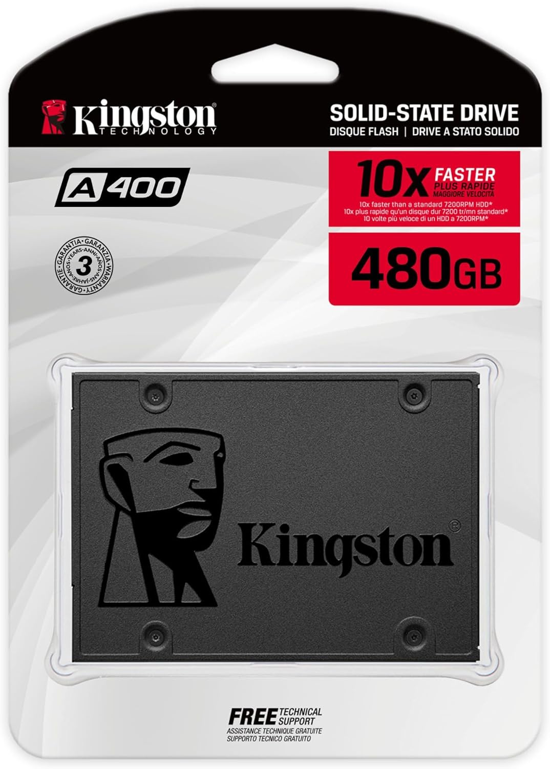 SSD Kingston A400 480 GB 2.5 SATA - Imagem 3