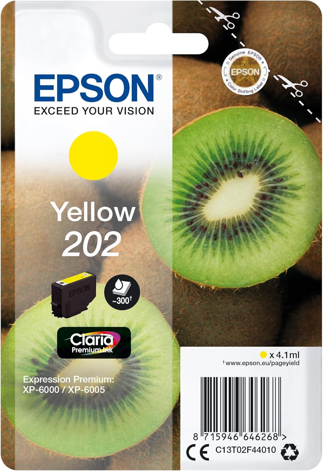Tinteiro Epson 202 Amarelo 4.1ml Original