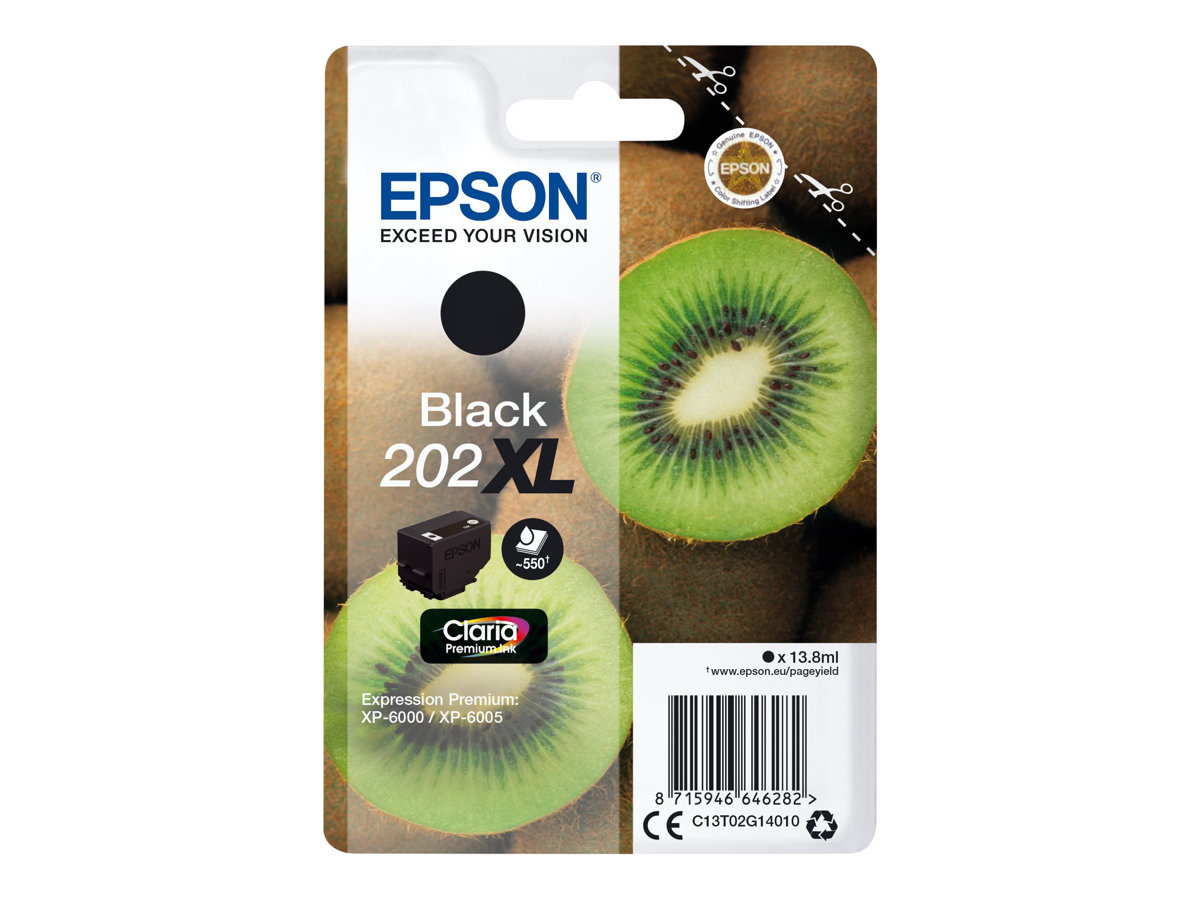Tinteiro Epson 202XL Preto 13.8ml Original