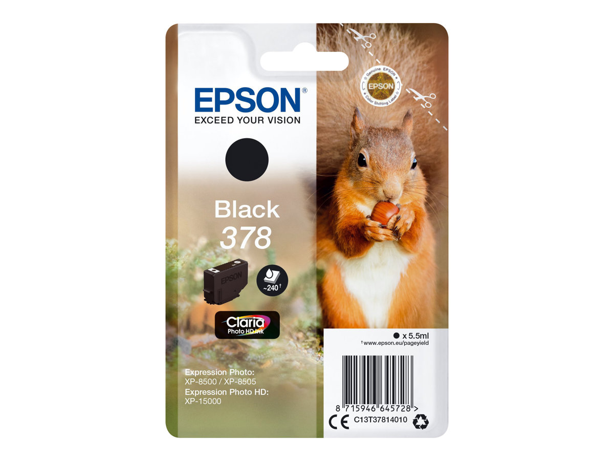Tinteiro Epson 378 Preto 5.5ml Original - Imagem 1