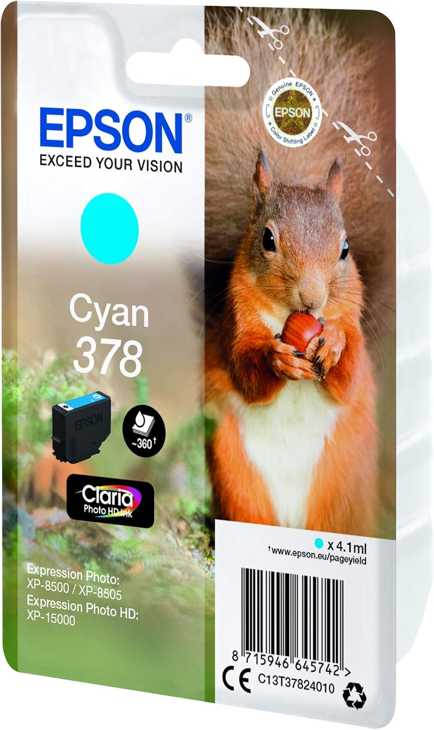 Tinteiro Epson 378 Cyan 4.1ml Original - Imagem 3