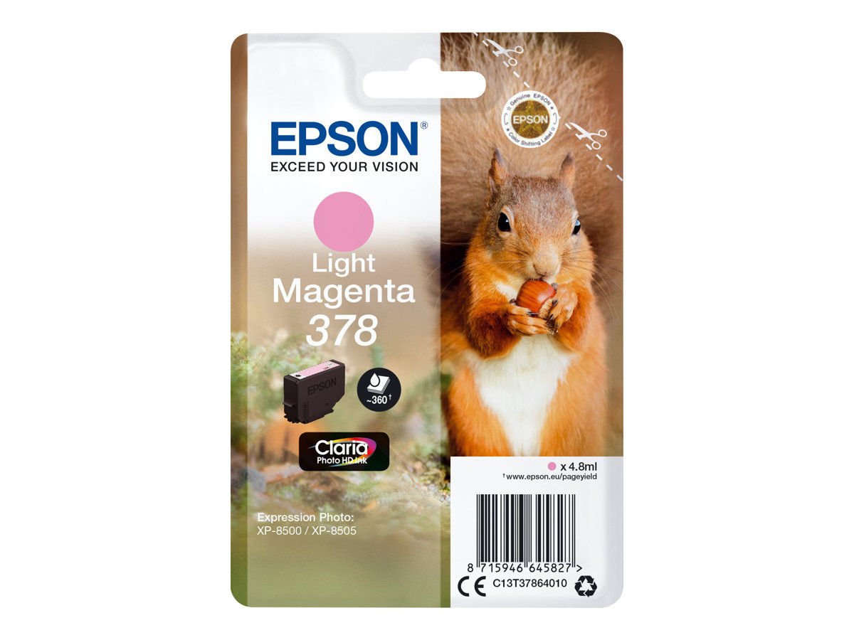Tinteiro Epson 378 Magenta Claro 4.8 ml Original - Imagem 2