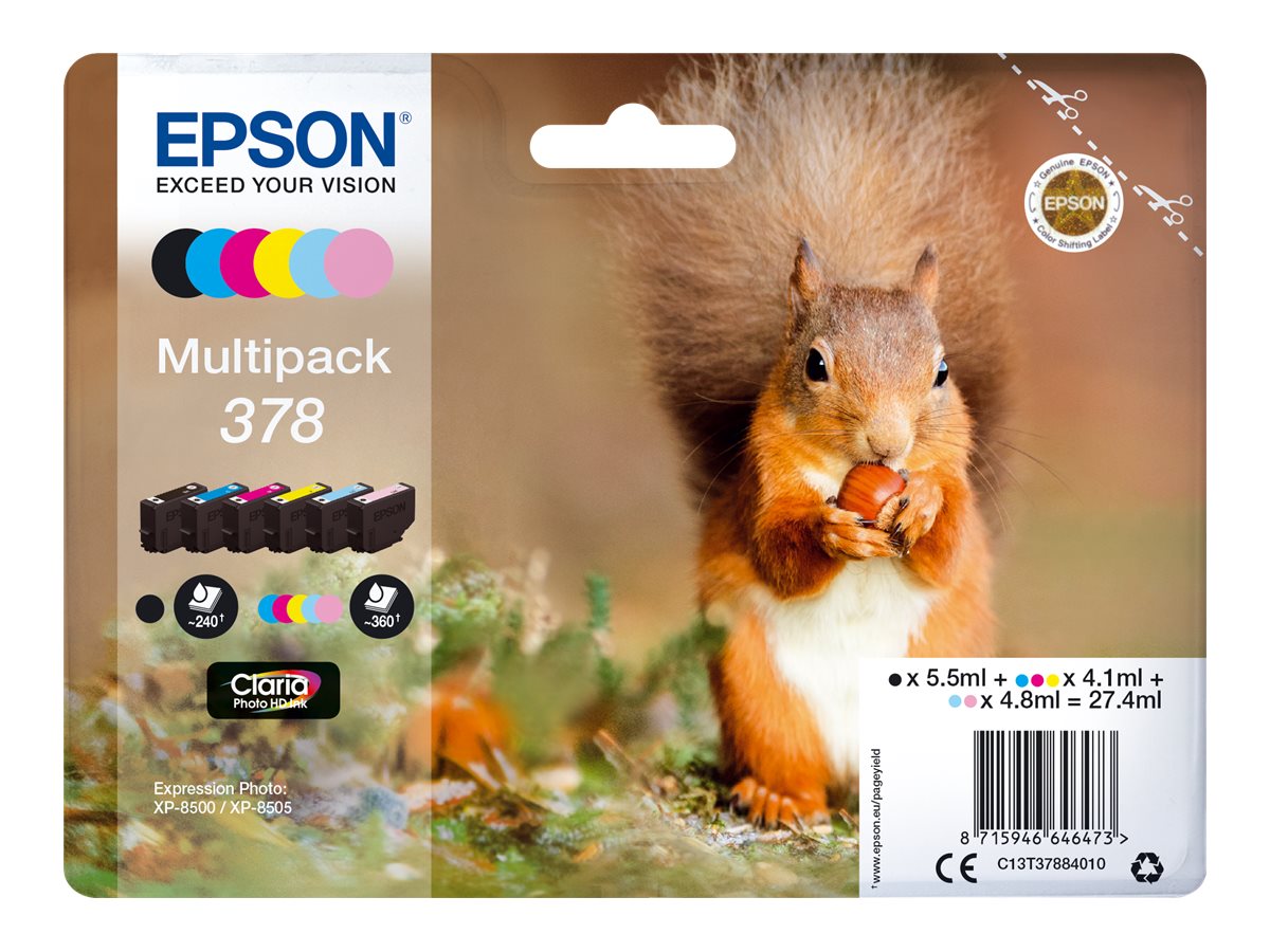 Multipack Tinteiros Epson 378 Pack 6 Cores - Imagem 2