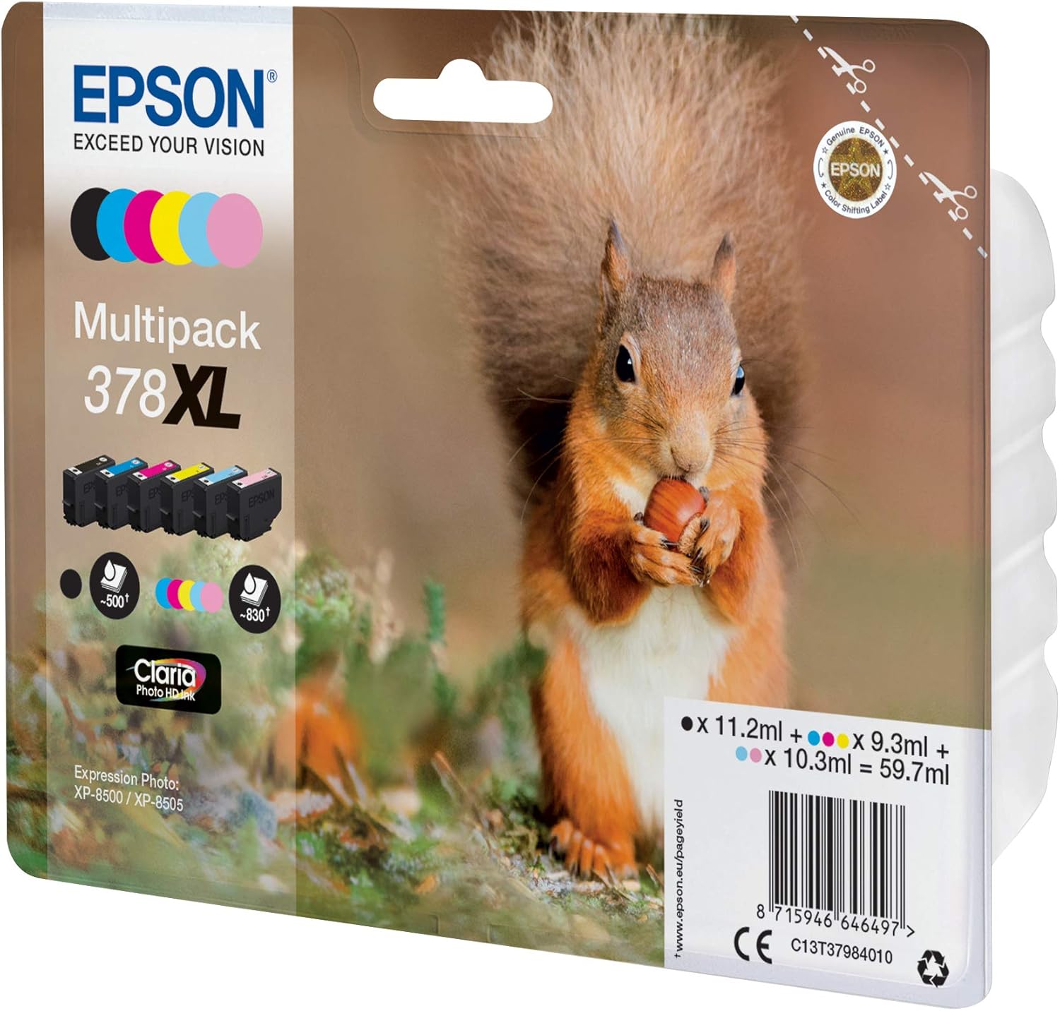 Multipack Tinteiros Epson 378XL 6 Cores XL - Imagem 2