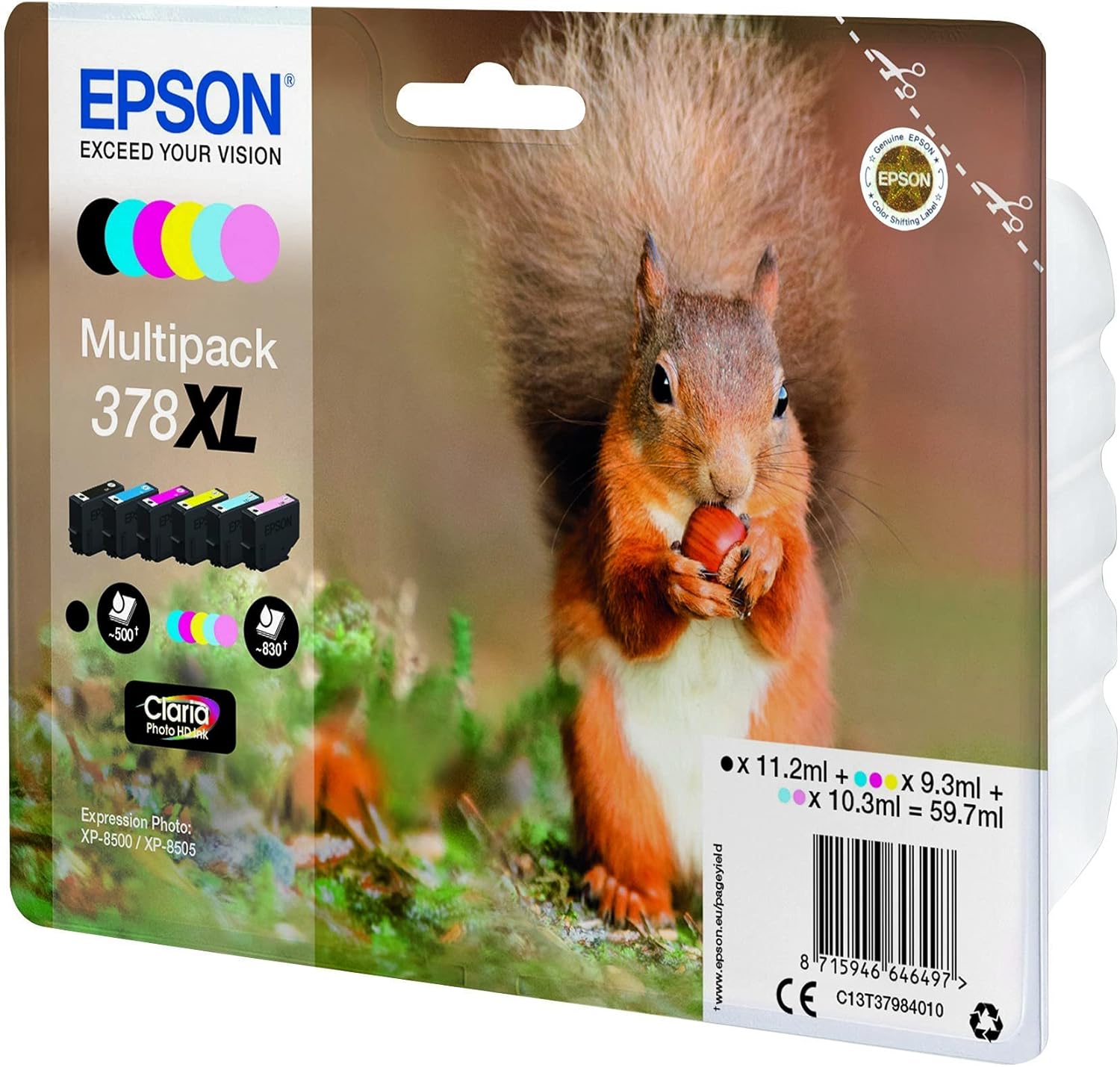 Multipack Tinteiros Epson 378XL 6 Cores XL - Imagem 3