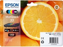 Tinteiro Epson 33 Multipack Pack 5 Cores Original - Imagem 2
