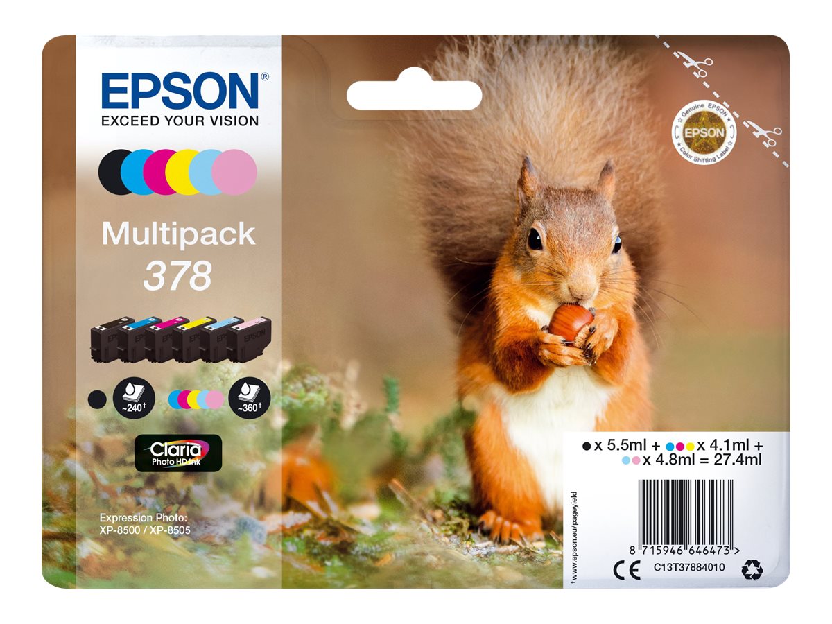 Pack Tinteiros Epson 378 Original 6 Cores - Imagem 2