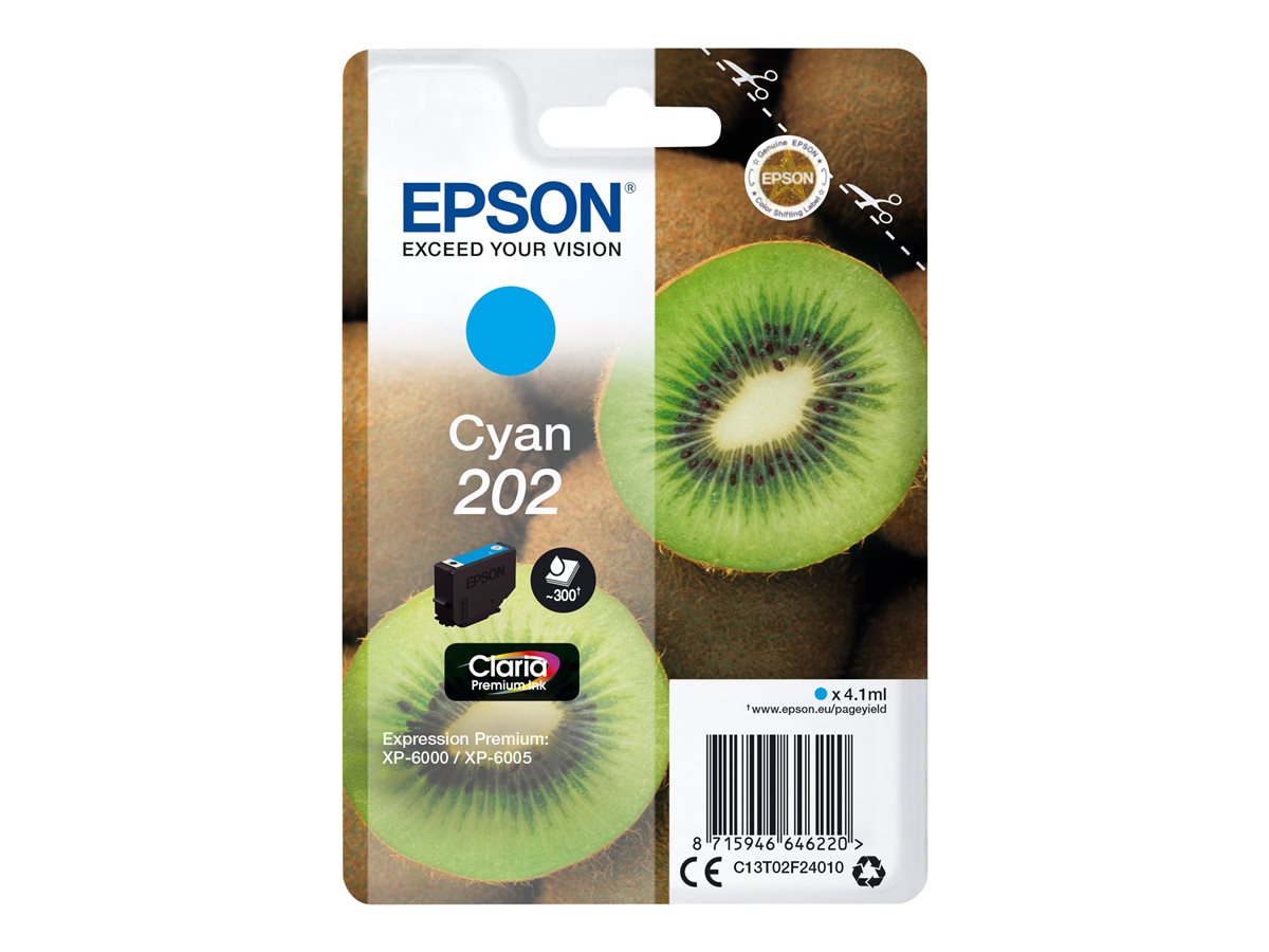 Tinteiro Epson 202 Azul Ciano 4.1ml Original - Imagem 2