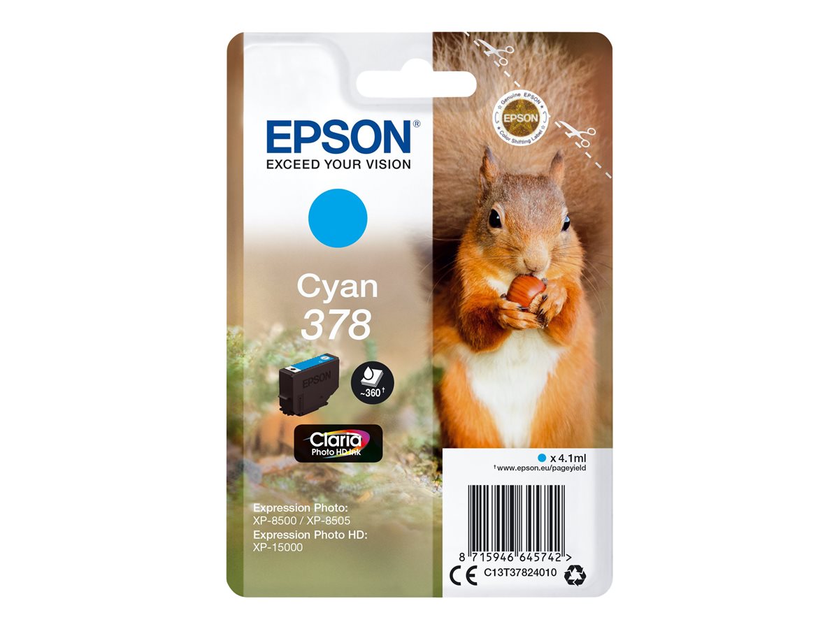 Tinteiro Epson 378 Original Azul Ciano 4.1 ml - Imagem 2