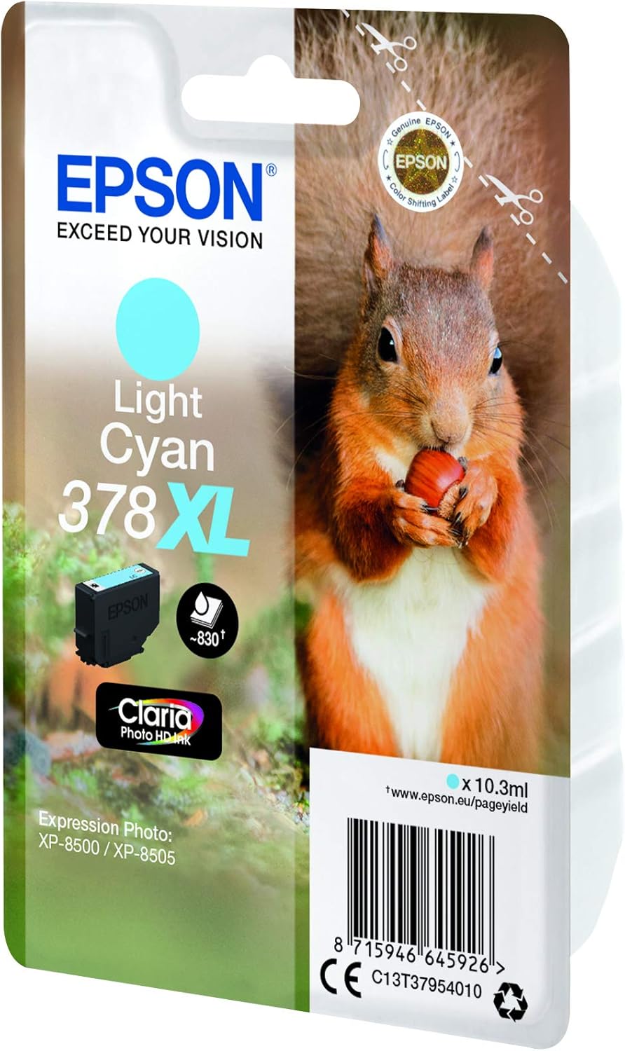 Tinteiro Epson 378XL XL Ciano Claro Original - Imagem 2
