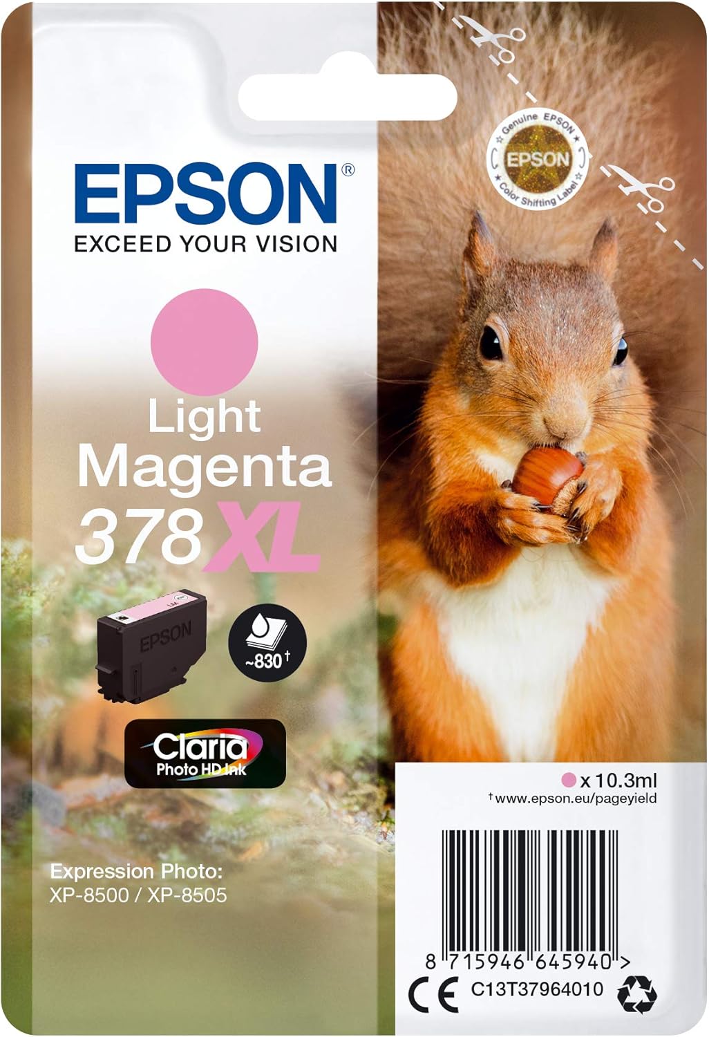 Tinteiro Epson 378XL Magenta Claro XL - Imagem 1