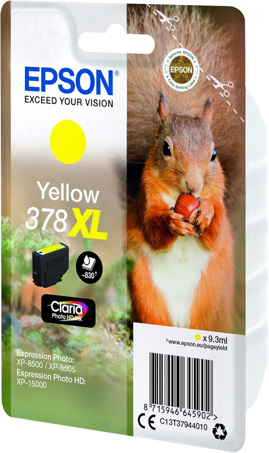 Tinteiro Epson 378XL Amarelo XL 9.3ml Original - Imagem 3