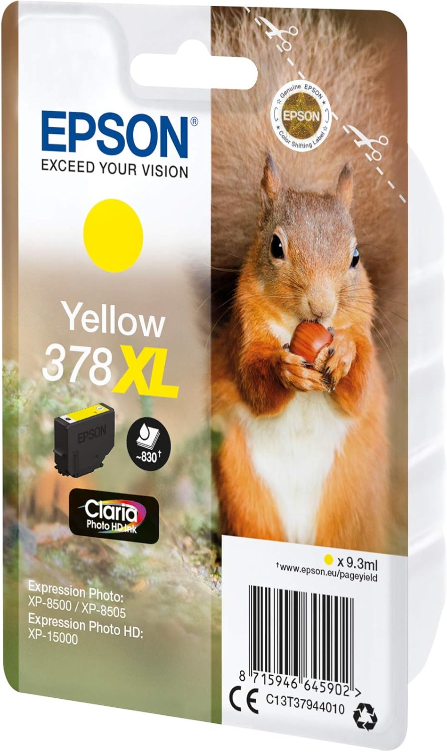 Tinteiro Epson 378XL Amarelo XL 9.3ml Original - Imagem 2