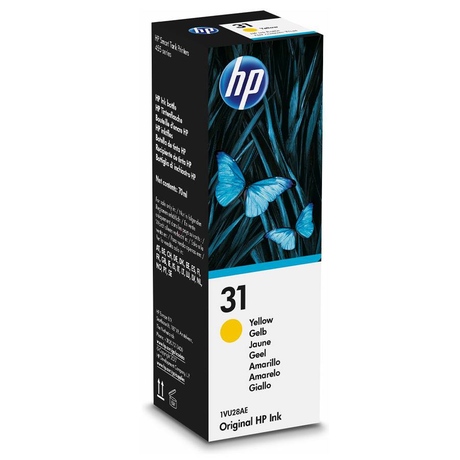 Garrafa de Tinta HP 31 Amarelo 70 ml Original