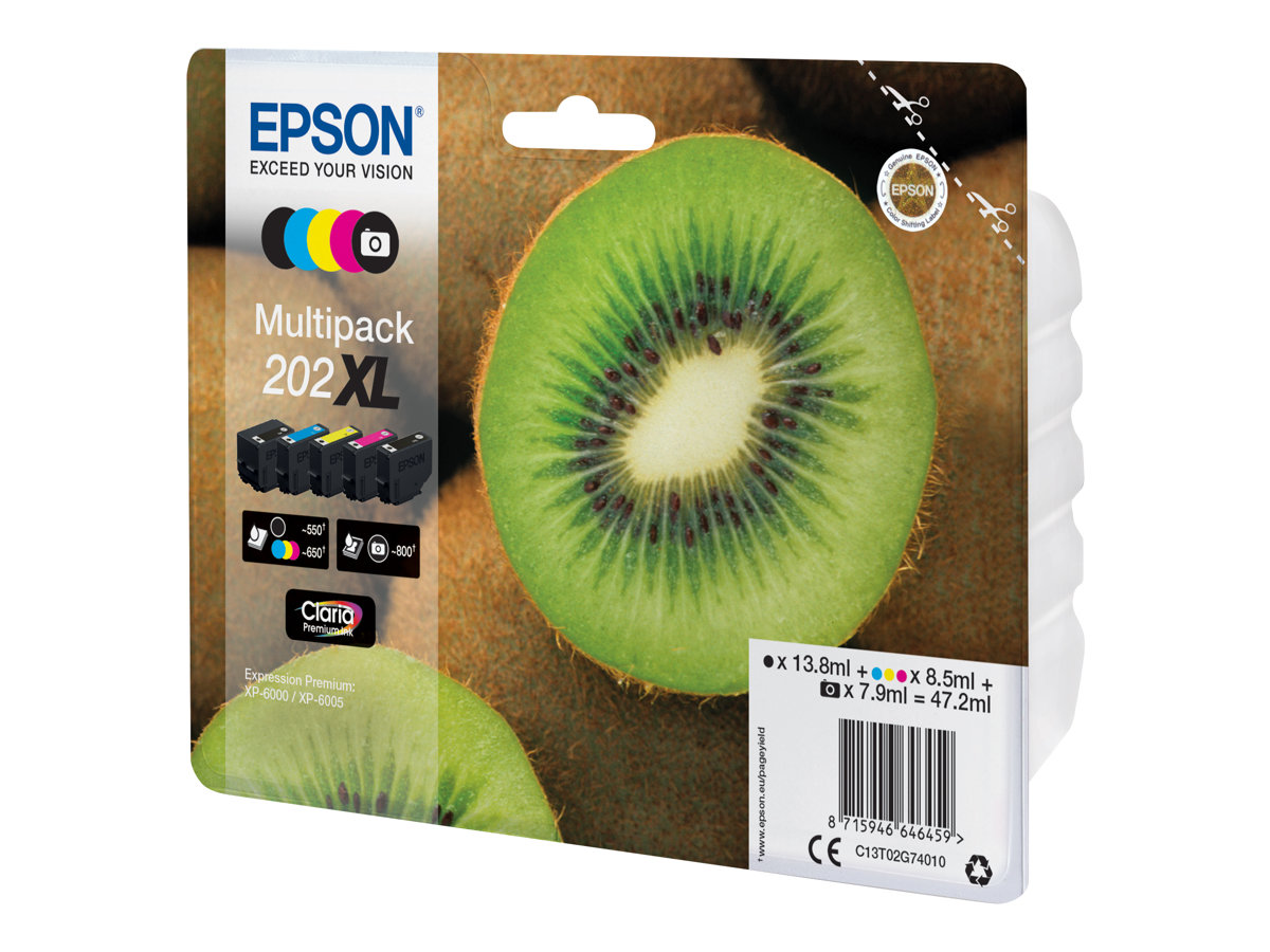 Tinteiro Multipack Epson 202XL XL Original 5 Cores - Imagem 3