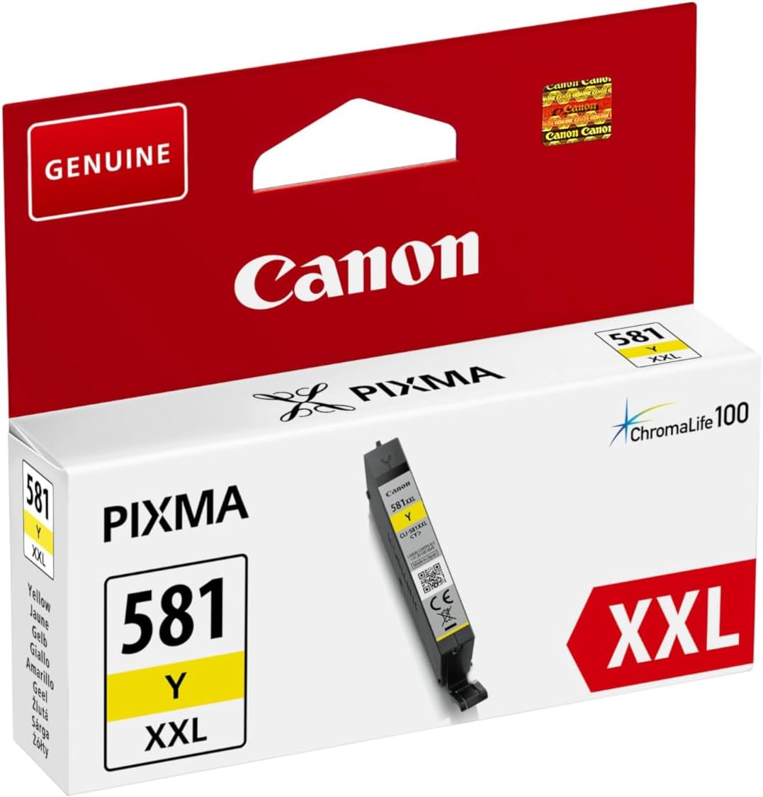 Tinteiro Canon CLI-581Y Amarelo XXL Original - Imagem 2