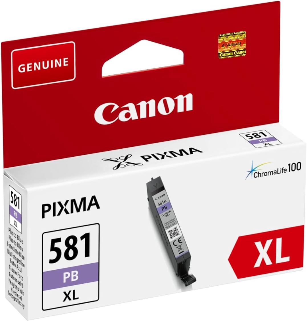 Cartucho de Tinta Canon CLI-581XL Photo Blue Alta Capacidade - Imagem 2