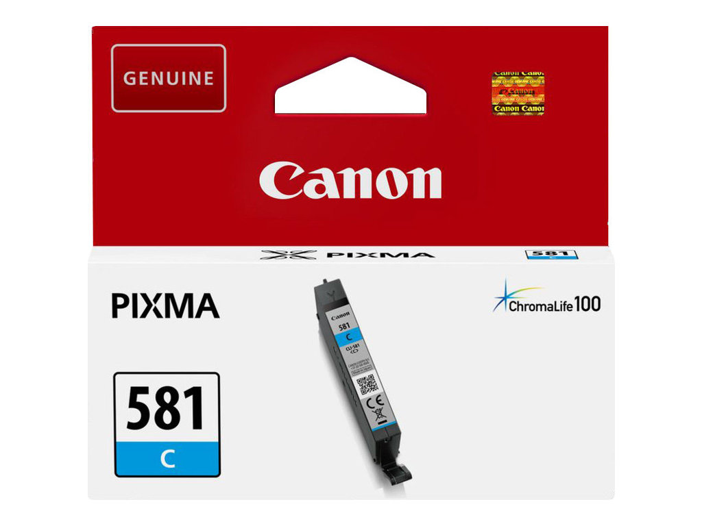 Tanque Tinta Canon CLI581C Azul Cyan 5.6 ml Original - Imagem 3