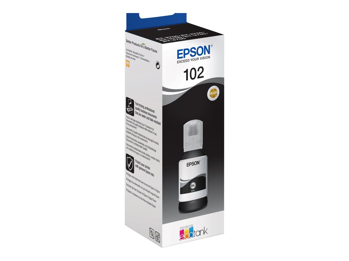 Garrafa de Tinta Epson 102 Preto 127 ml Original - Imagem 2