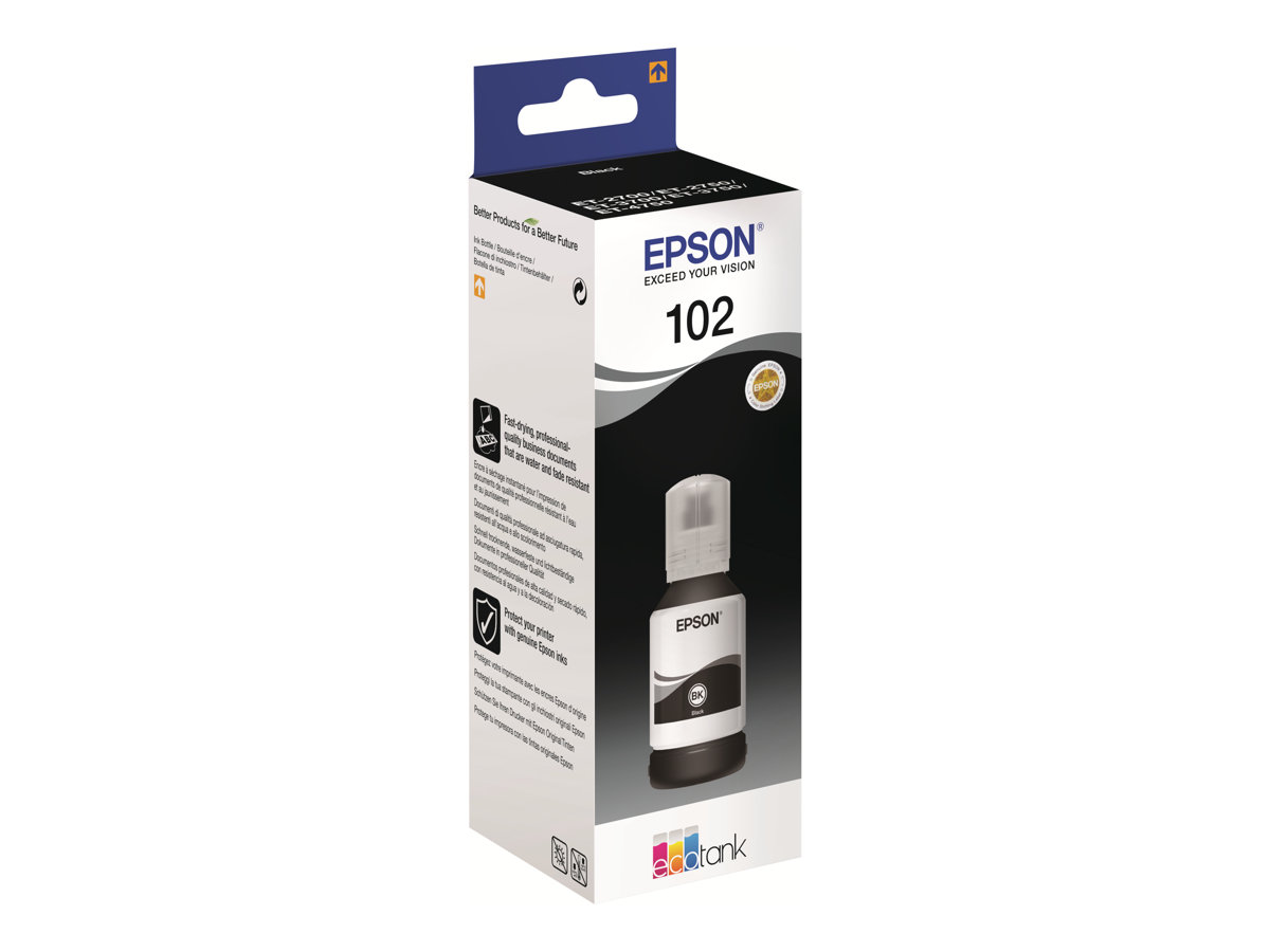 Garrafa de Tinta Epson 102 Preto 127 ml Original - Imagem 3