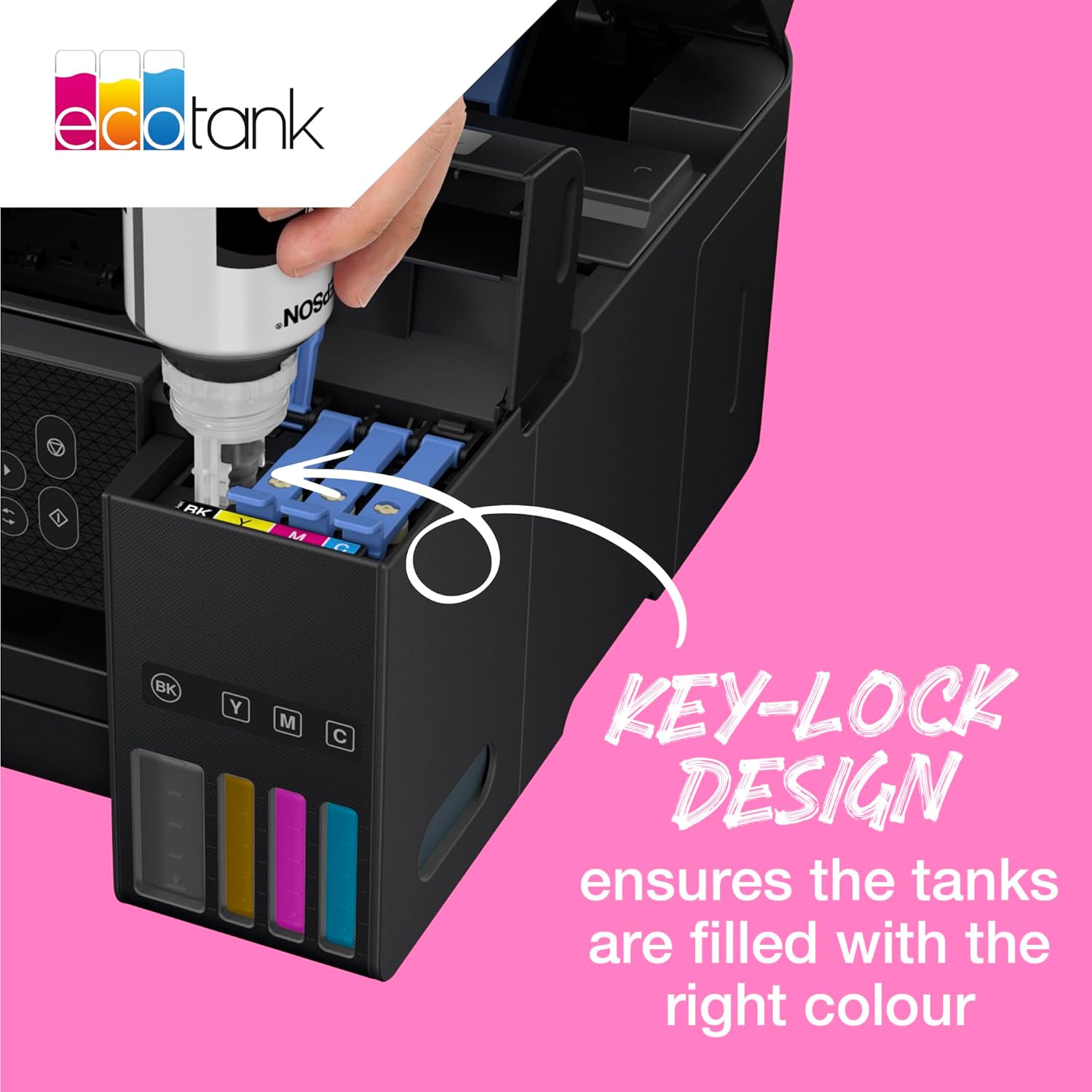 Tinta EcoTank Epson 102 Amarelo 70ml Original - Imagem 7