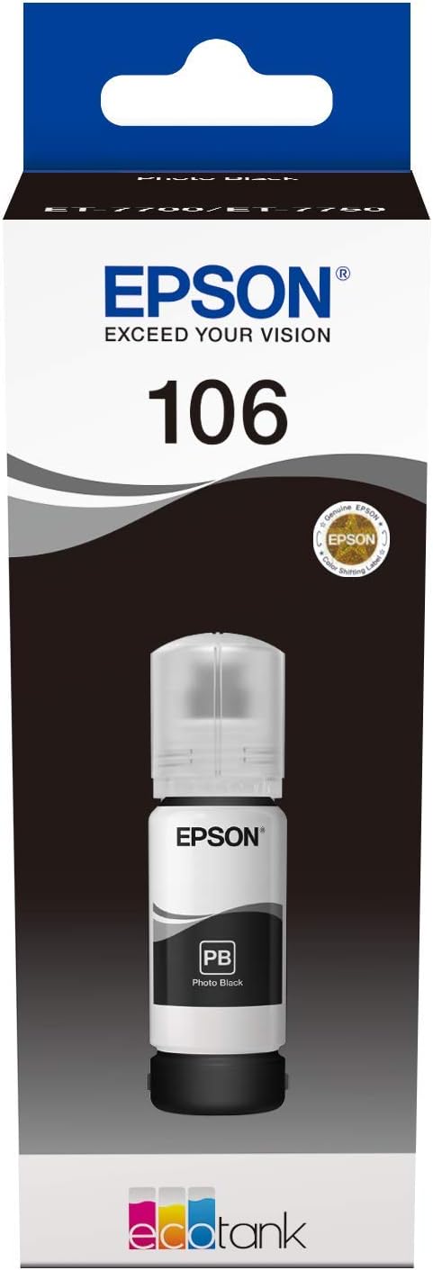 Tinta Epson 106 Preto Foto 70ml Original