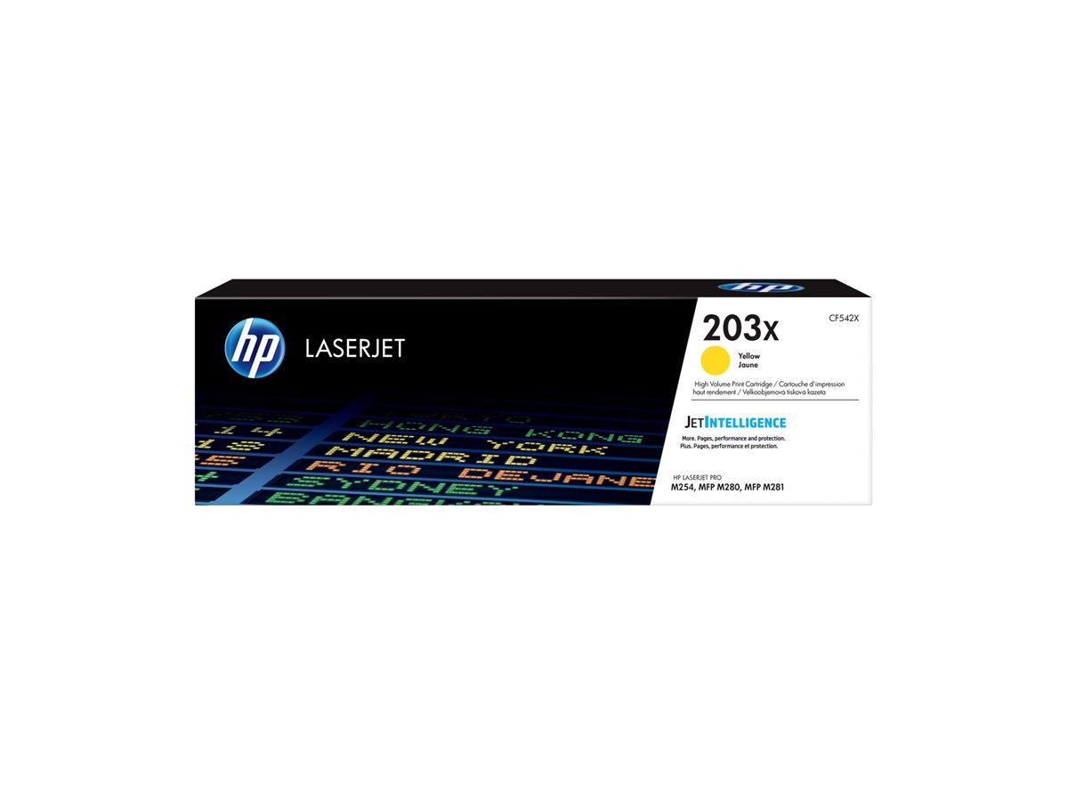 Cartucho Toner HP 203X Amarelo Alto Rendimento Original CF542X - Imagem 2
