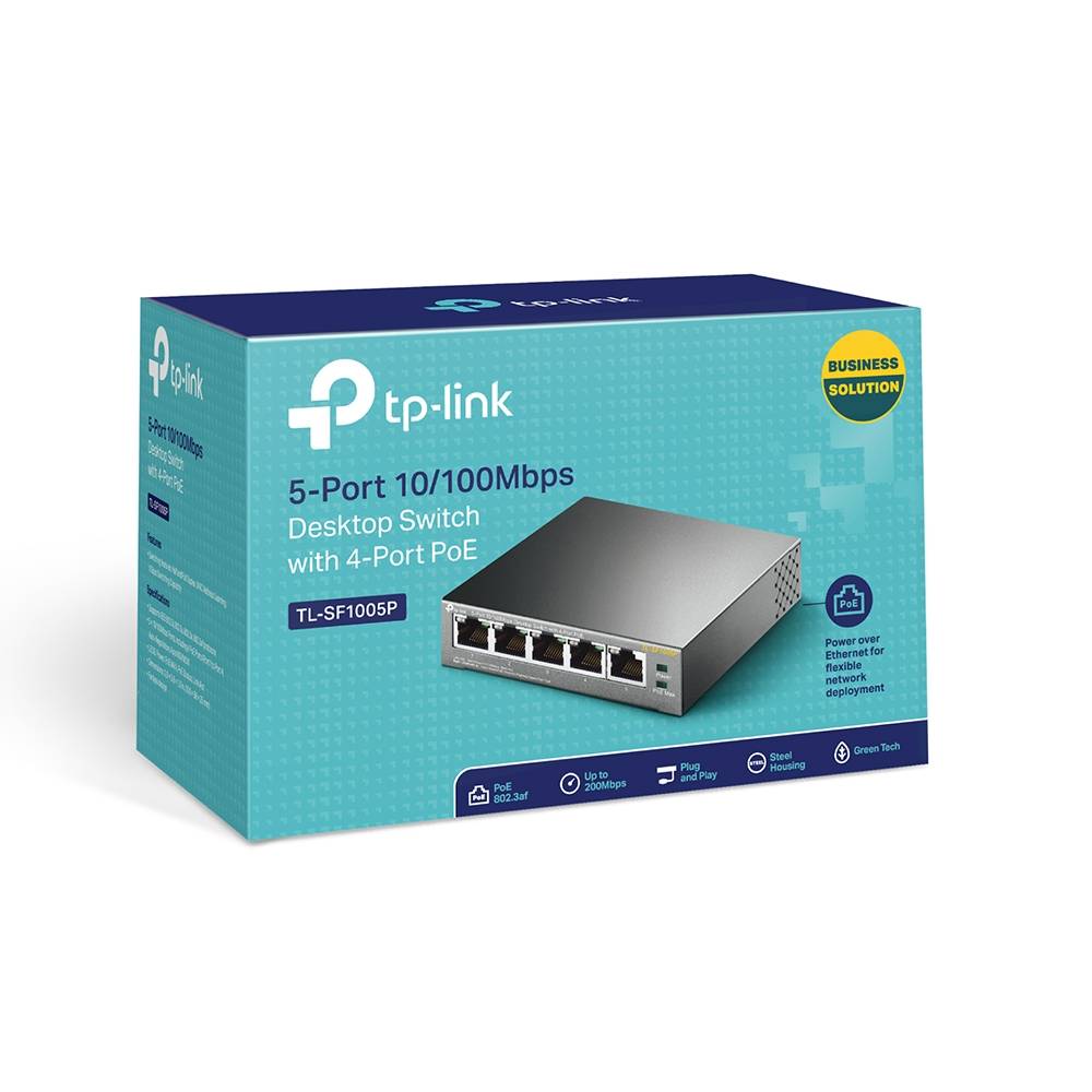 Comutador TP-Link TL-SF1005P 5 Portas (4 PoE) Não Gerido 58W - Imagem 4