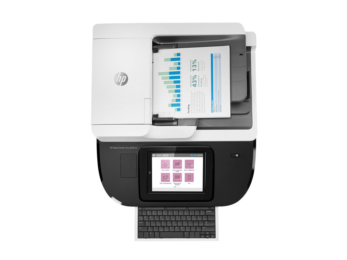 Digitalizador HP Flow 8500fn2 Duplex 92ppm ADF 150 fls - Imagem 1