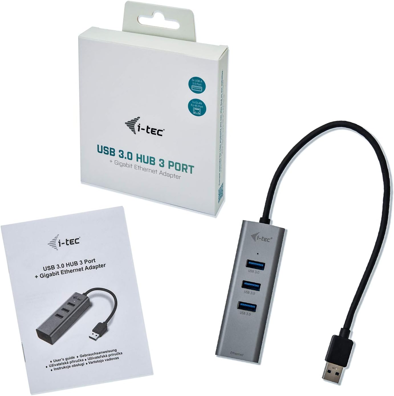 Concentrador i-Tec USB 3.0 3 Portas Gigabit Metal - Imagem 8