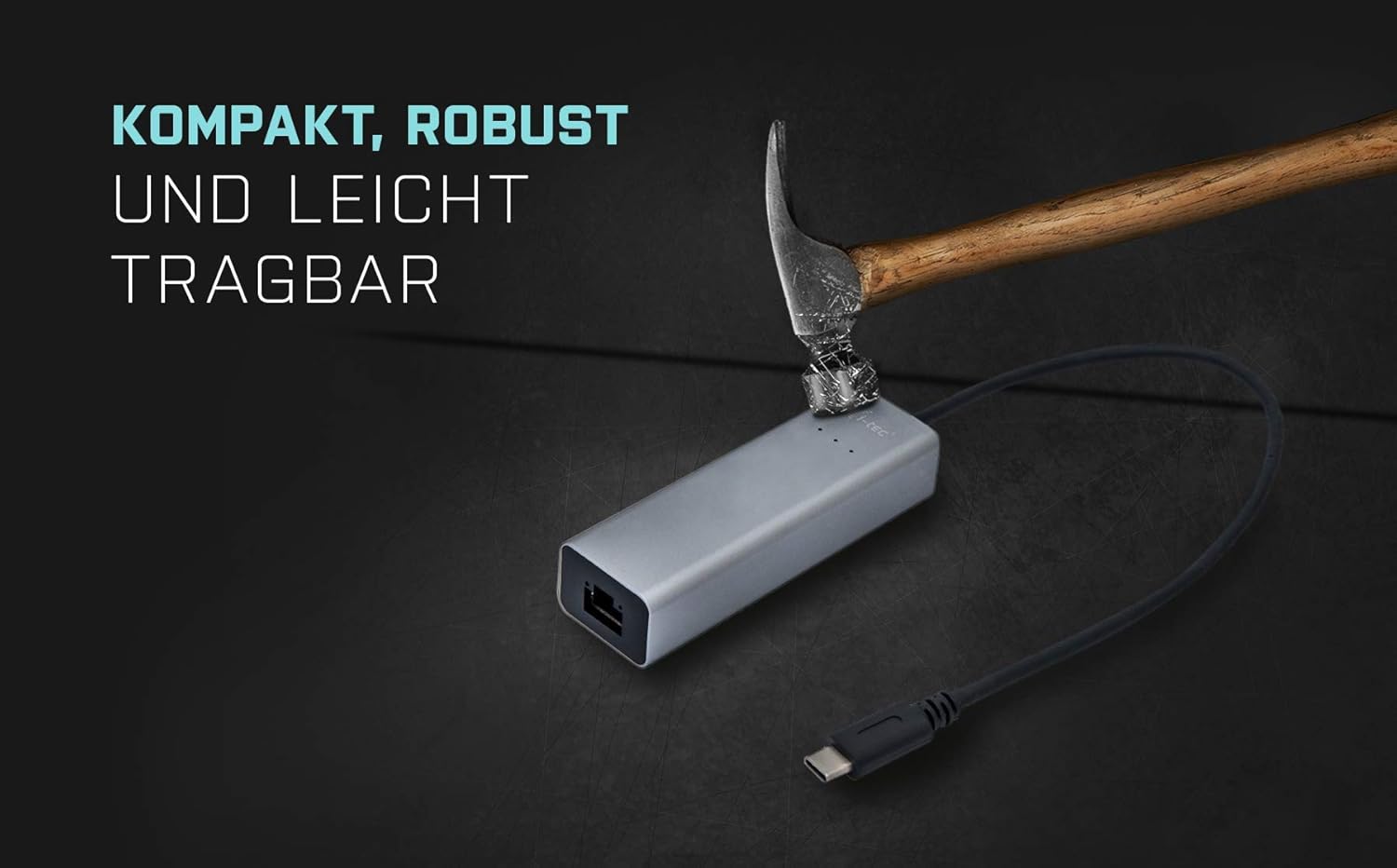 Adaptador i-Tec USB-C Gigabit Metal Cinzento Espacial - Imagem 5