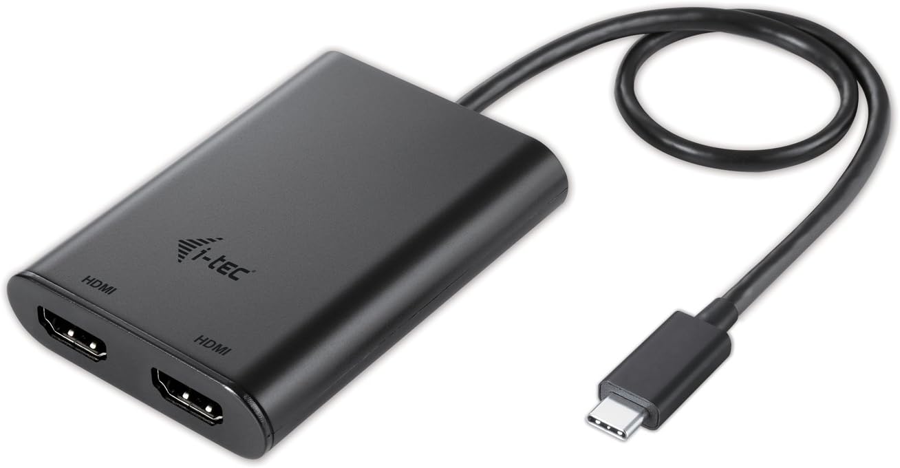 I-TEC USB C to Dual HDMI Port VideoAdapter 2x HDMI Port 4K Ultra HD compatible with Thunderbolt 3