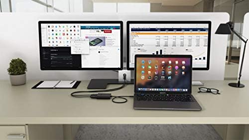 Adaptador Vídeo Externo I-TEC USB-C 3.1 2x DisplayPort 4K Ultra HD Compatível Thunderbolt 3 Preto - Imagem 5