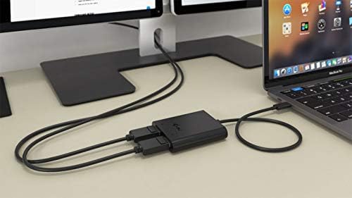 Adaptador Vídeo Externo I-TEC USB-C 3.1 2x DisplayPort 4K Ultra HD Compatível Thunderbolt 3 Preto - Imagem 6