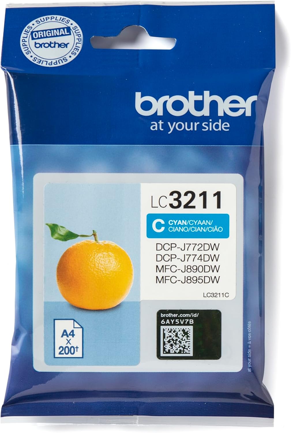 Tinteiro Brother LC3211C Ciano Original